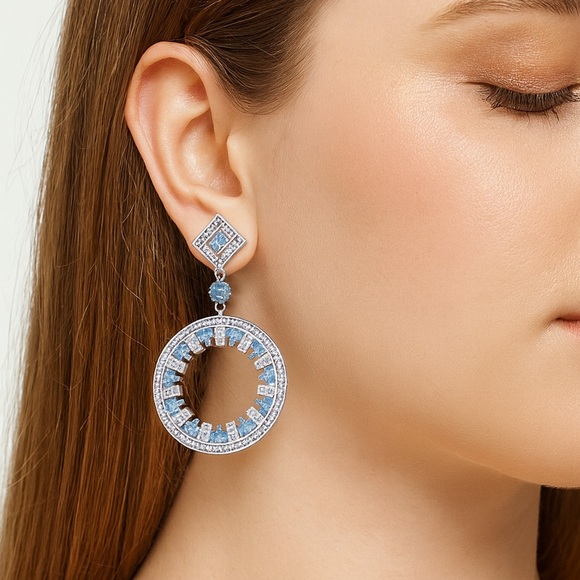Swarovski Crystals The Orva Statement Earrings - Picture 7 of 7